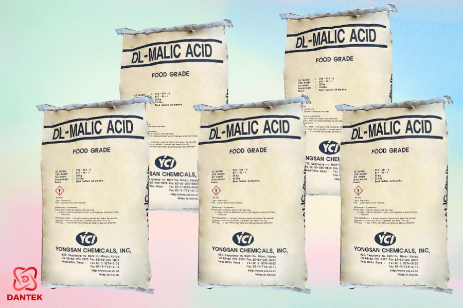 Acid malic C4H6O5, Hàn Quốc, 25kg/bao