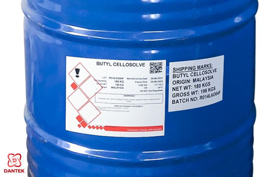 Butyl cellosolve solvent (BCS) C6H14O2, Mỹ, 185kg/phuy hoặc 20 lít/can